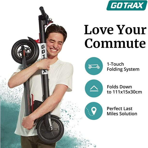 Gotrax Rival Electric Scooter, 8.5 Pneumatic Tire, Max 12mile Range and  15.5Mph Speed, 250W Foldable Escooter for Adult, Black