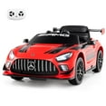 thumbnail image 1 of Costway Ride on Car Licensed Mercedes-AMG GT3 Kids Car with Remote Control 3 Speeds Red, 1 of 10