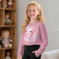 thumbnail image 4 of DISNIMO Axolotl Print Girls Crop Tops Kids Fashion Pullover Sweatshirt Long Sleeve Cropped Hoodie Crewneck Pullover Tops 5-14Y, 4 of 7
