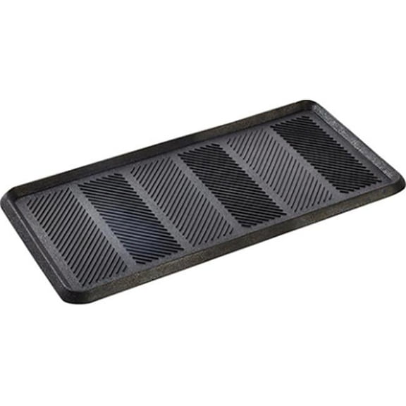Boot Tray Rubber, Black - 32 x 16 x 0.75 in.