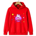 thumbnail image 3 of Sudadera informal de calle kawaii con dibujos animados de Hello Kitty para niños y niñas de 3 a 14 años con diseño de Sunshine, sudadera para deportes al aire libre para niños, 3 of 5