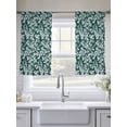 thumbnail image 5 of Dark Green Spring Floral Sheer Curtains 54 Inch Length 2 Panels Set Window Treatments, Farmhouse Flowers Elegant Pastoral Rod Pocket Semi Curtains for Living Room/Bedroom/Kitchen Décor, 104"W x 54"L, 5 of 7