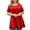 Red, variant on Uaswgudfs Women's Plus Size Flowy Tunic Top Spring & Summer Short Sleeve Loose Fit Crew Neck Shirt for Going Out