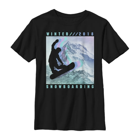 Boy's Lost Gods Winter 2018 Snowboarding Graphic Tee Black X Large