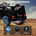 thumbnail image 6 of 2025 New Kids 12V Ride on Electric Car, Licensed Mercedes G63 Kids Car w/Wheels Suspension, Remote Control, Safety Lock, LED Light, Music, 6 of 6