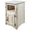 thumbnail image 3 of Montana Collection End Table w/ Door, Right Hinged, Clear Lacquer Finish, 3 of 5
