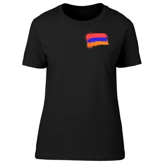 Armenia Brush Flag T-Shirt Men -Image by Shutterstock, Male XX-Large