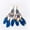 Dark Blue, variant on Women Vintage Pattern Earrings Rice Beads Tassel Earrings Bohemian Earrings-Shrimp