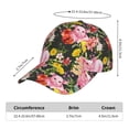 thumbnail image 2 of Sikiie Cute Pigs Sunflower Unisex Vintage Washed Unstructured Baseball Cap Soft Cap Adjustable Unisex Baseball Hat Dad Hat, 2 of 6