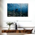 thumbnail image 3 of Elephant Stock Scuba Diver Wall Art - Horizontal Multi Panel Canvas - Living Room Wall Decor - Hobbies And Lifestyle Multi Panel - Teal And Blue Decor - 38" x 24", 3 of 8