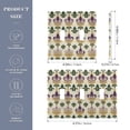 thumbnail image 2 of Yayeee Toggle Light Switch Wall Plate 2-Gang 4.56"x4.48" Decorative Outlet Cover, Beige Floral Pattern, 2 of 7