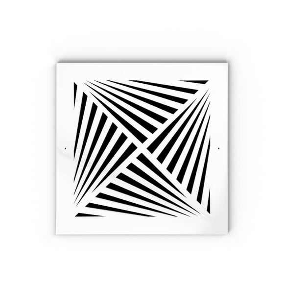 SABA Home Decor Housse Blanche pour Évent d'Air - Ouverture de Conduit en Plexiglas Acrylique 8 Pouces x 8 Pouces (10 Pouces x 10 Pouces au Total) Couvercles Décoratifs de Grille de Retours pour Murs et Plafonds, Non pour Utilisation au Sol, Aria