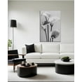 thumbnail image 3 of Flower Canvas Art Flower Picture Bathroom Wall Decor Fraemd Floral Painting Vintage Artwork for Living Room Office Home Decoration Gallery Wrapped Ready to Hang(Flower-3,12.00"x18.00"), 3 of 6