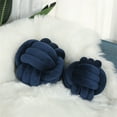 thumbnail image 2 of Txlixc Almohada acolchada de terciopelo, almohada acolchada esférica retorcida de terciopelo de color sólido Txlixc moda, 2 of 4
