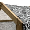 thumbnail image 4 of Zebra Print Pet House, Striped Zebra Animal Print Nature Wildlife Inspired Simplistic Illustration, Outdoor & Indoor Portable Dog Kennel with Pillow and Cover, 5 Sizes, Black White, by Ambesonne, 4 of 4