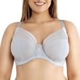 thumbnail image 2 of Parfait Shea Full Bust Unlined Plunge Bra, Silver, 38H, 2 of 5