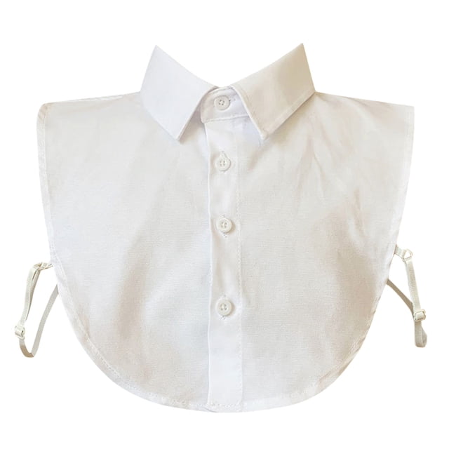 Detachable Ruffled False Collar, Shirt Inner Collar, Sweater Matching Neck Ornament, Universal Versatile Neck for Tops Dress Up Easy Match Clothing Accessory,Silver,M