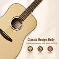 thumbnail image 2 of Acoustic Guitar,41"Acoustic Guitar Kit Full Size Dreadnought Acustica Guitarra Bundle for Beginner Adult Teen with Gig Bag, Tuner, Strap, Strings, Picks, Capos,Right Hand,Natural, 2 of 9