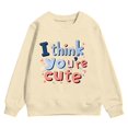 thumbnail image 4 of Toddler Valentines Day Outfit Boy Crew Neck Sweatshirt Lover Themed Letter Print Long Sleeve Pullover Kids Sweatshirts for Boys 12-18 Months, 4 of 4
