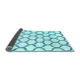 thumbnail image 2 of Ahgly Company Indoor Round Trellis Light Blue Contemporary Area Rugs, 3' Round, 2 of 4
