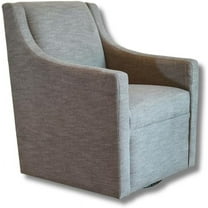 Kansas Swivel Accent Chair, Keten Earth