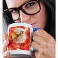 thumbnail image 2 of 3drose, Sanibel Sand Dollar N Happy Holiday, 15oz Two-tone Blue Mug, 2 of 6