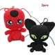 thumbnail image 1 of 2 unids/set Miraculous Ladybug Cat Plagg juguetes de peluche Lady Bug Animal relleno muñeca Vhermosa LL-0621, 1 of 4