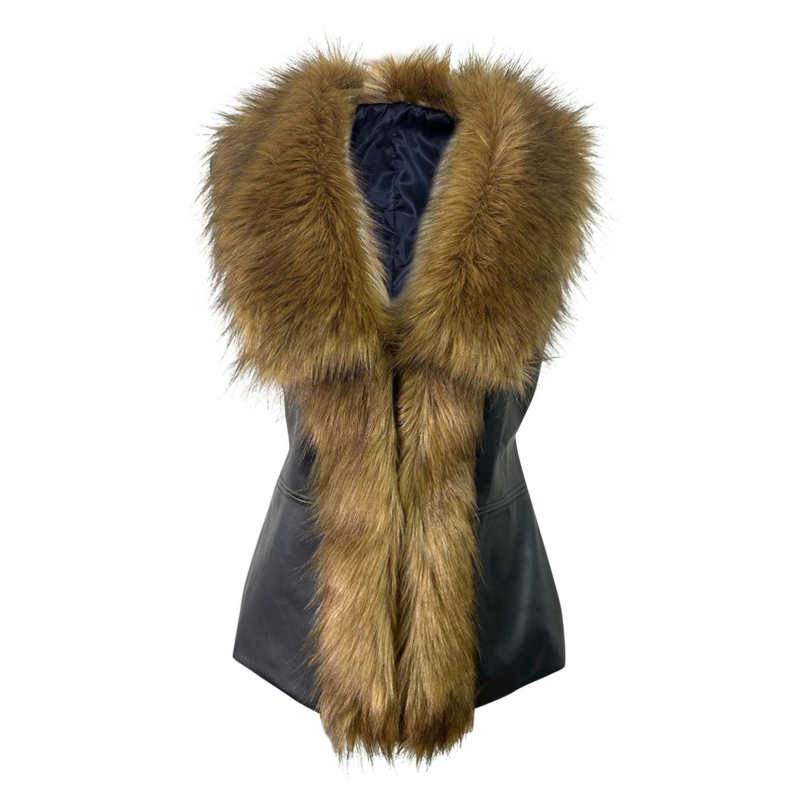 Gilet Winter Coats Fake Fur Vest Plus Size Meichang Womens Vest