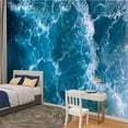 thumbnail image 2 of Peel and Stick Wallpaper Deep Blue Sea Modern Art Wall Mural Decor Self Adhesive and Removable 100in x 144in, 2 of 8
