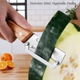 thumbnail image 4 of Zero Snag Wooden Kitchen Tool, 2-in-1 Multifunctional Stainless Steel Vegetable Handle Peeler with Built-in Bottle Opener, Zero Snag Wooden Peeler for Potato, Pumpkin, Papaya (2PCS), 4 of 7