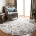 thumbnail image 2 of SAFAVIEH Madison Hope Floral Area Rug, Cream/Silver, 12' x 12' Round, 2 of 10