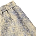 thumbnail image 5 of Mens Jacquard Lounge Shorts 8" Inseam Straight Leg Casual Above Knee Length Short Pants Elastic Waist Drawstring Pockets for Daily, 5 of 9