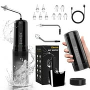 LIYING Ear Wax Removal - Electric Ear Cleaner - Ear Cleaning Kit - Ear Irrigation Kit with 4 Pressure Settings - Effective Ear Wax Removal Tool for Earwax Buildup - IPX7 Waterproof (Two Uses)
