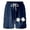 Dark Blue, variant on TBWNWG Boys Girls Casual Floral Shorts Summer Holiday Beach Pants,Sizes 14-16 Years