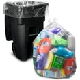 thumbnail image 1 of Bolsas De Basura Transparentes De 95 A 100 Galones, Resistentes | 25 Bolsas | Bolsas De Basura Extra Grandes De 96 Galones Revestimientos Transparentes Grandes Para Latas Grandes De 90 Galones 95 Galo, 1 of 8