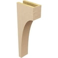 thumbnail image 5 of 4"W x 8"D x 24"H Thin Huntington Rough Cedar Woodgrain TimberThane Corbel, Primed Tan, 5 of 6