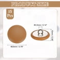thumbnail image 2 of 15 Pack Leather Covered Buttons, 20mm 32L Round Metal Shank Sewing Buttons Sew on for Clothes Coat Hats, Sofa Decoration, DIY Crafts Making, Dark Orange, 2 of 6