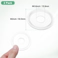 thumbnail image 3 of Uxcell 2-Pack Junta Tórica de Silicona 0.6 in/15.9mm Junta de Sellado se Ajusta a OD 2 in/50.5mm Ferrule de Soldadura Sanitaria Blanca, 3 of 6