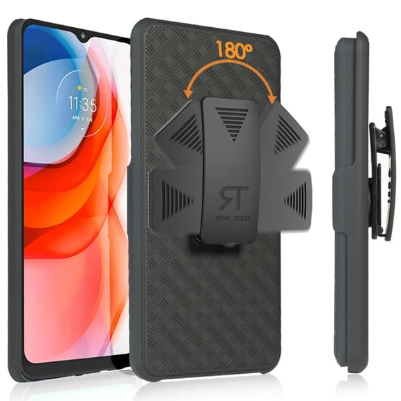 Rome Tech for Motorola Moto G Play (2021) Shell Holster Combo Case With Belt clip
