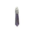 thumbnail image 1 of Pendentifs Collier Opale Point de Guérison Prisme Hexagonal Long Perle Hommes Femmes Bijoux, 1 of 6