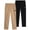 Black Khaki, variant on Southpole Boys Jogger Pants - 2 Pack Lightweight Tech Woven Athletic Cargo Jogger Pants (S-XL)