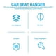 thumbnail image 4 of 100 ganchos para fundas de asientos de coche, útiles ganchos para cojines de asientos de coche, accesorios para coche, 4 of 7