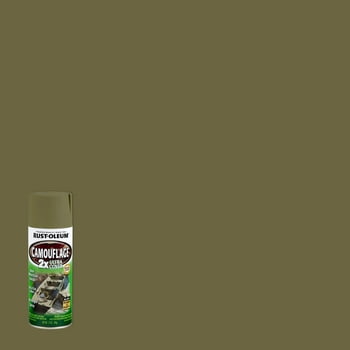 Army Green, Rust-Oleum Camoue 2X Ultra Cover Spray Paint, 12 oz
