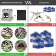 thumbnail image 3 of Camping Wood Stove Portable Folding Lightweight Titanium Wood Burning Backpacking Stove for Outdoor Survival Cooking Picnic Hunting, 3 of 4