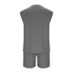 thumbnail image 3 of Mens Casual Pantalones de Moda Sólido sin Mangas Blusa sin Capucha Y Pantalones Traje Conjunto, Poliéster, 3 of 6