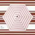 thumbnail image 4 of Best Choice Products 10ft Outdoor Steel Market Patio Umbrella w/ Crank, Tilt Push Button, 6 Ribs - Striped Rust, 4 of 7