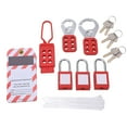 thumbnail image 1 of Security , Portable Loto Tag Electrical Lockout Tagout Kit High Strength Heat   For Industrial Use, 1 of 8