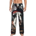 thumbnail image 2 of Picia Pirate Bulldog On Deck Mens Soft Woven Cotton Elastic Waistband Sleep Pajama Pant Lounge Sleep Pant With Pockets And Drawstring-X-Large, 2 of 9