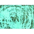 thumbnail image 1 of Ahgly Company Machine Washable Indoor Rectangle Abstract Turquoise Blue Modern Area Rugs, 8' x 10', 1 of 4