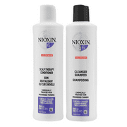 Nioxin System 6 Duo Cleanser Shampoo + Scalp Therapy Conditioner - Chemically Treated Hair | Progressed Thinning | Color Safe 2 x 10.1oz